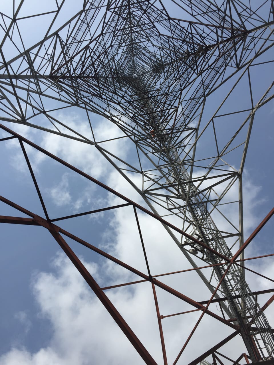 Field engineering team working on electrical installation